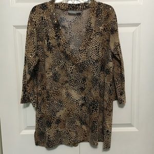 Chico’s Animal Print Top